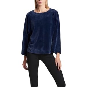 DKNY Navy Valour Boatneck  Top M